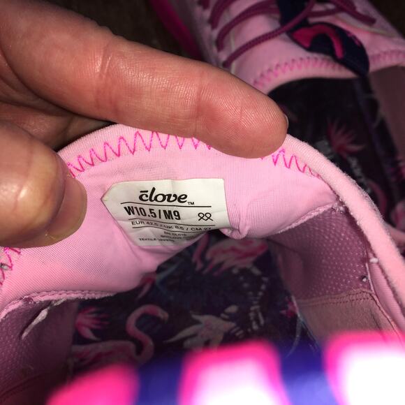 Clove Classic Nursing Sneaker Pink Miami Night Flamingo Womens 10.5 Mens 9 - Picture 9 of 10